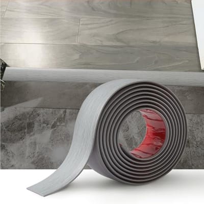 2 m Zelfklevende Vloerovergangsstrip - Flexibele PVC Vloerbekleding voor Laminaat en Tegels