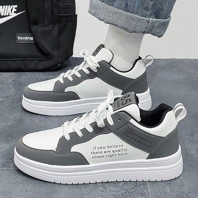 Heren Casual Sneakers Nieuwe Stijl Alles-match Ademend Gevulkaniseerde Schoenen Designer Herenmode Outdoor Lichtgewicht Skateschoenen 39 black
