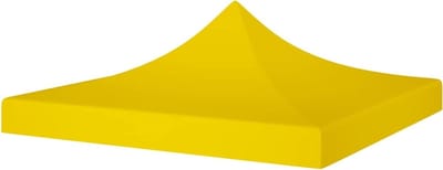 Tentdak Vervanging - Gazebo Overkapping - Buitenfeesten Beschermen - UV- en Weerbestendig - 2 x 2 m - Geel