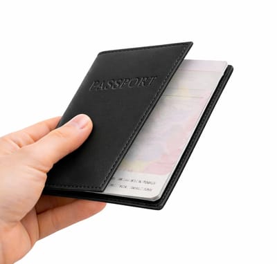 Handige PU Leren Paspoorthoes I Paspoort Houder I Paspoort Cover I Paspoort Omslag I Paspoort Etui I Zwart