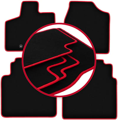 CARLUX-RED automatten voor: Dodge Grand Caravan IV minivan (2008-2016)