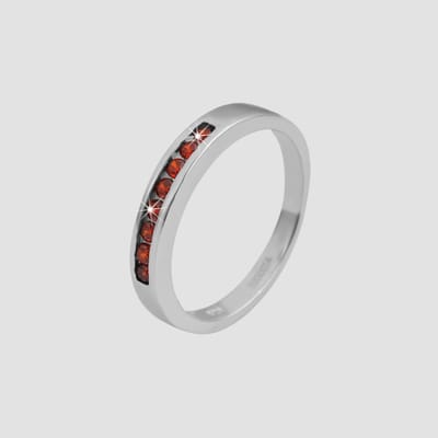 AKZENT Akzent damesring "Ronja" van 925 Sterlingzilver, gerhodineerd, duurzaam