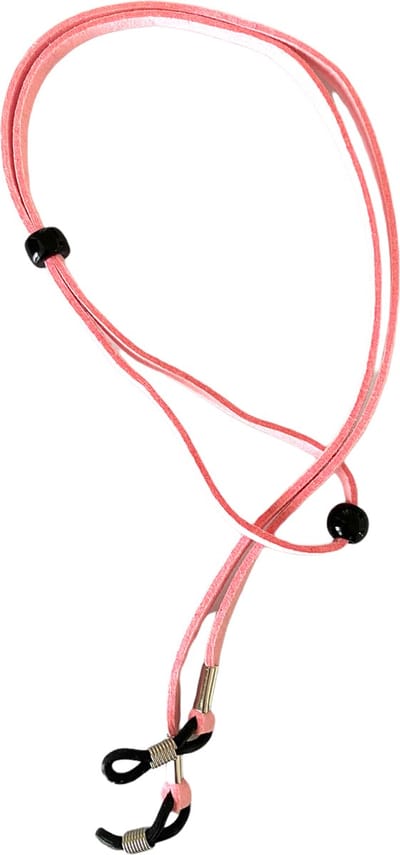 Eyezoo® Brillenkoord Verstelbaar - Roze - Faux Suede - Zacht & Comfortabel