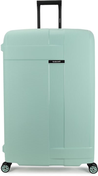 Decent TRANSIT 2.0 Spinner TSA Reiskoffer vaste sluiting 135 liter – Grote maat koffer 82x54x32,5 – Reiskoffer met wielen - Lichtgewicht koffer – Reiskoffer groot - Veilig TSA Cijferslot – Mintgroen