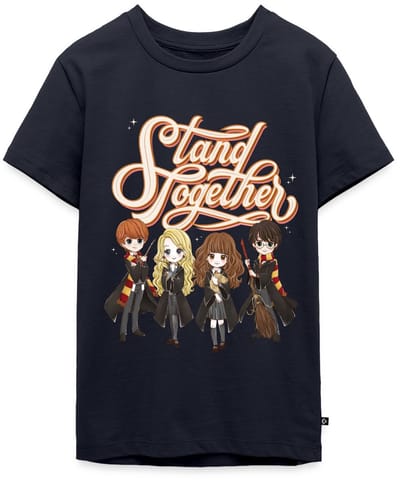 Harry Potter Geanimeerde Personages Stand Together Premium T-Shirt Tiener