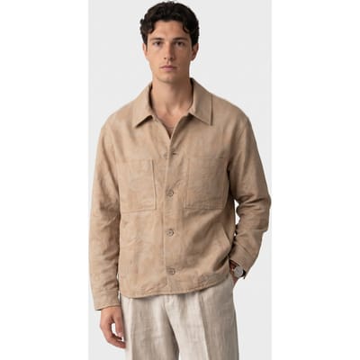IRO Paris Malo Overshirt Beige / Light Beige Size: S | Casual Shirts Outlet | Heren | Beige