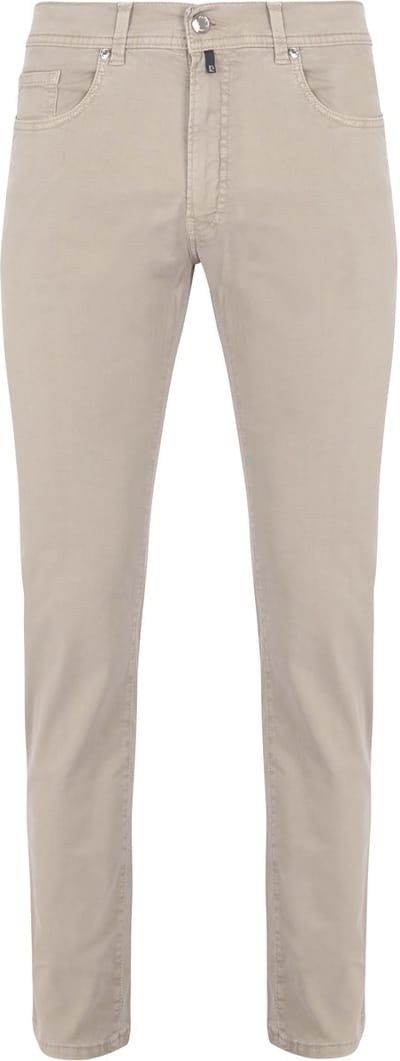 Pierre Cardin Broek Lyon Tapered Greige - Maat W 34 - L 32 - Heren - Five-pocket broek