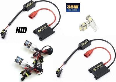 9012 HIR2 Xenon Slim Ballast HID inbouw Set 6000K & Gratis Led