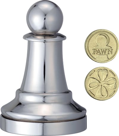 Cast Chess Puzzle - Pawn - Silver