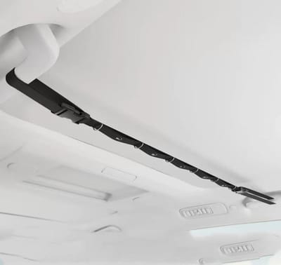 Autowaslijn - Kledinghanger Ophangsysteem - Reizen en Kamperen - Verstelbare Lengte - 87 tot 130 cm - Zwart