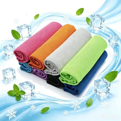 KZQ Set van 8 verkoelende handdoeken - Absorberend - Zacht en ademend - Verkoelend - Geschikt voor de sportschool, yoga, kamperen, hardlopen, fitness, oefeningen en andere activiteiten - 100 x 30 cm