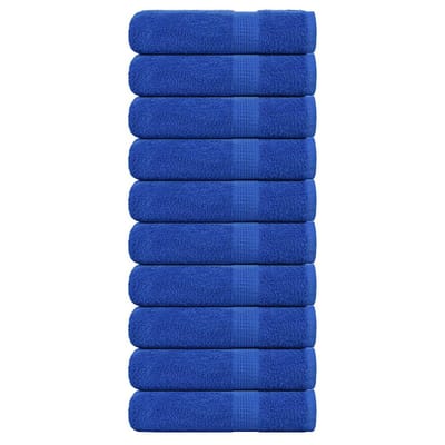 vidaXL - Douchehanddoeken - FROGN - 10 - st - 70x140 - cm - 360 - g/m² - blauw