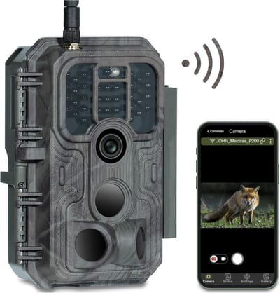 Thuys – Dcamera Met Nachtzicht En Wifi – Voor Buiten – 48 MP H.264 1296P – 27m Infrarood – Camouflage