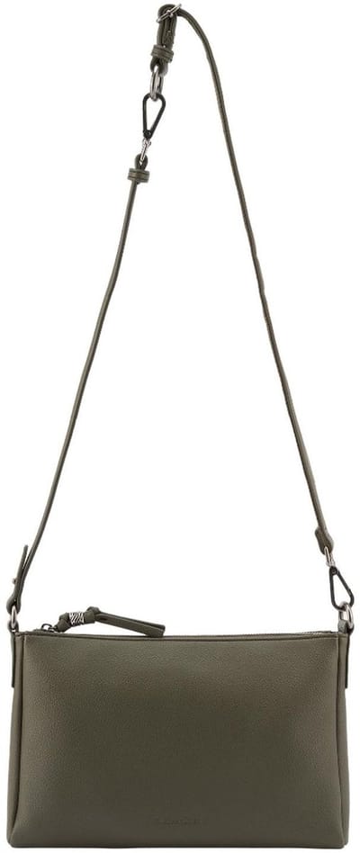 FREDsBRUDER Leren schoudertas My Bestie Easy Crossbag Khaki Green olijfgroen