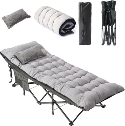 XXL Opvouwbaar Veldbed voor Camping en Tuin - 1 Persoon tot 204 kg