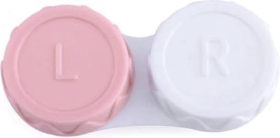 FSW-Products - Lenshouder - Lenzenhouder - Lenzendoosje - Lenzenbakje - Roze / Wit