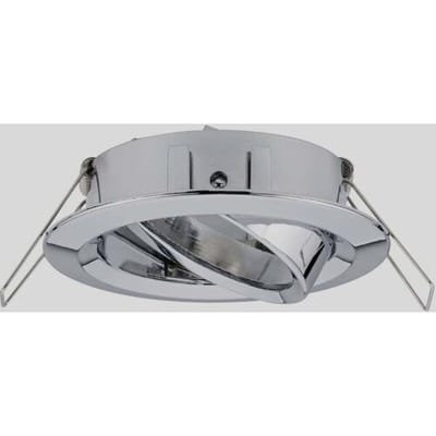 Inbouwlamp Choose Basisset zwenkbaar rond 84 mm 50° max. 3x10W 230V dimbaar Chroom