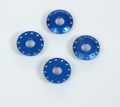 Rondelle spacer aluminium DRC T02 anodisé bleu pour moto cross enduro tuning racing