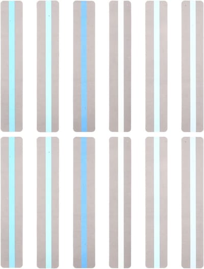 Lees overlays - Marker strips - Dyslexie lezen - Geleidelijke kleurverloop - 19 x 3.2 cm - Hemelsblauw