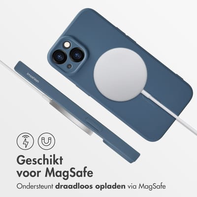 imoshion Hoesje - Geschikt voor Apple iPhone 14 - Color Backcover geschikt voor MagSafe - Donkerblauw