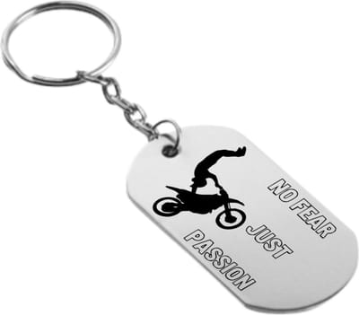 Akyol - geen angst gewoon een passie sleutelhanger - Sport - familie vrienden sporters - cadeau - 54 x 29mm
