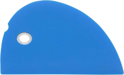 Siliconen Bowl Schraper - Beslag Schraper - Beslag Uit Kom Halen - Roestvrij Stalen Kern - Medium - Blauw
