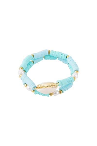 Goudlief Bloesem schelp armband - Verkleurt niet - Cadeau - Goudlief.nl