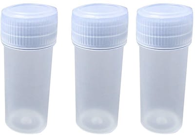 Dailygoods- Proefbuis 5ml - Proefbuisje met Kurk - Plastic - Transparant - Lichtgewicht - Duurzaam - Organiser voor Kleine Onderdelen - Opslagbuis