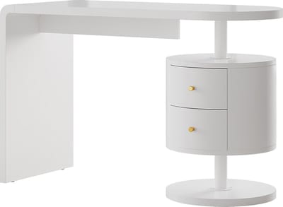 Vicco Lara Kaptafel – 120 cm met 2 laden Wit