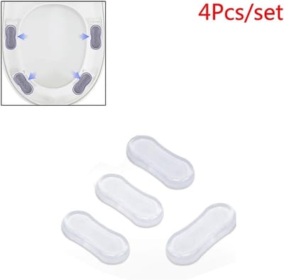 WC Stoel Bumper Set - Toiletzitting Buffers - Badkamer Reparatie - Zelfklevend Ontwerp - 25x25 Millimeter - Wit