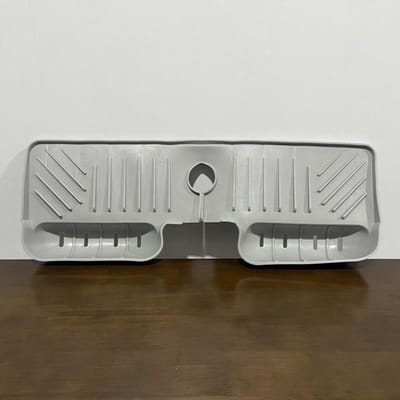 Kraanmat Keukenaanrecht Siliconen Spatbeschermer Afvoer Waterstop Badkamer Aanrechtbeschermer Sneldrogende Bak Afscherming 45.5x16x4.5cm gray