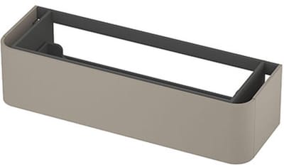 INK - Afgeronde Onderkast Gelakt 1 Lade Softclose Tbv Grepen - 1400x450x350 Mm - Mat Creme Cotton