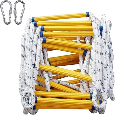 Noodladder - Reddingsladder Touwladder - Brand Evacuatie - Brandwerend Nylon - 5 Meter