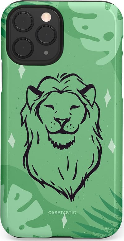 Casetastic hoesje geschikt voor Apple iPhone 11 Pro - Dubbellaagse bescherming - Trots in de jungle - Fashion Case - Mintgroen