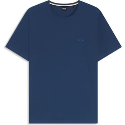 Mix&Match met Geborduurd Logo T-Shirt in Marineblauw