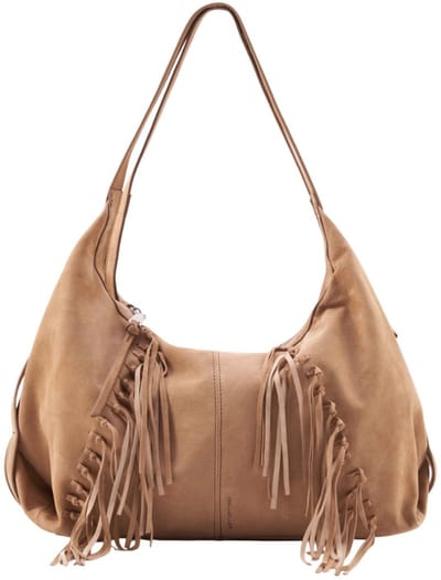 FREDsBRUDER Schoudertas Best to Come Shoulderbag Soft Caramel / Fringes Lichtbruin