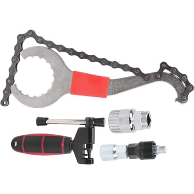 Fiets Reparatie Gereedschap Set Kettingsleutel Trekker Gereedschap Trapas Gereedschap T02 Kettingsnijder gray