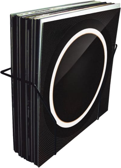 SNJY® LP Opbergsysteem - Vinyl Houder - Platenrek - Metaal - Zwart