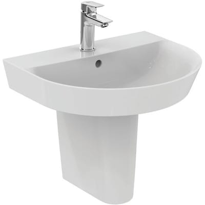 Ideal Standard Connect Air - Wastafel 55x46 cm, met overloop, kraangat, wit E069801