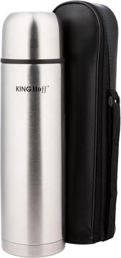 Kinghoff RVS Thermosfles 500ml - Dubbelwandig & Schokbestendig - Met Klikklik Deksel en Schenkfunctie
