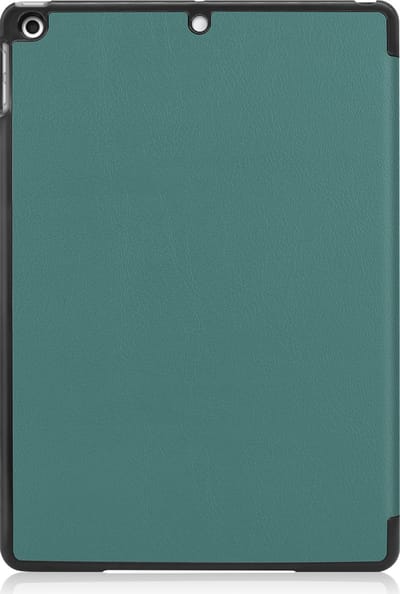Hoes - Geschikt voor Apple iPad 9 (2021) - 10.2 inch - 9e Generatie - Dun & Stevig - Trifold Bookcase - Hard Cover - Hardcover Book Case - Tablet Hoesje - Donkergroen