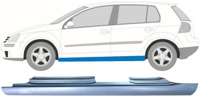 Volledige dorpel voor Volkswagen Golf 5 2003-2009 / Links