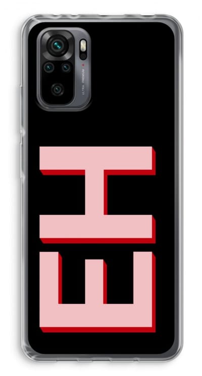 Gepersonaliseerd - Case Company® - Hoesje geschikt voor Xiaomi Redmi Note 10 Pro hoesje - Monogram - Soft Cover Telefoonhoesje - Bescherming aan alle Kanten en Schermrand