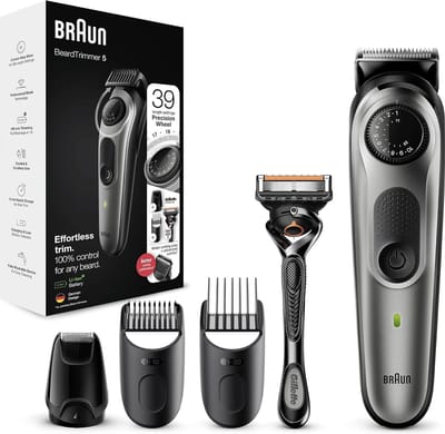 Braun Baardtrimmer Series 5 BT5360 - Trimmer voor Mannen met Extra Gillette Scheermes - 39 Lengte-Instellingen en 100 Minuten Gebruiksduur
