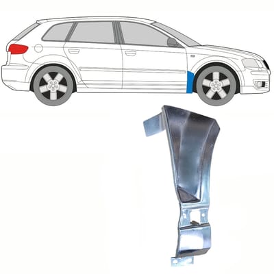 Reparatiepaneel voorspatbord voor Audi A3 8P 2003-2012 / Rechts