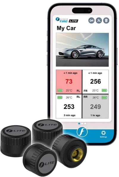 Intelligente Bandenspanningsmonitor voor Real-time Veiligheid en Lekdetectie