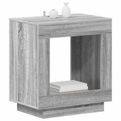 vidaXL - Bijzettafel - Grijs - sonoma - 60 - x - 40 - x - 65 - cm - Bewerkt - hout