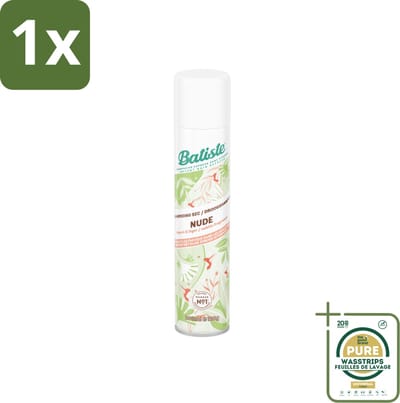 1 x Batiste - Nude - Droogshampoo - Frisse Look - Volume en Textuur - 200ml- Droogshampoo - Fris Haar - Vet Haar - Droog Haar - Haartype