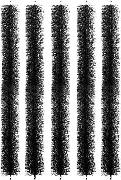 Goot Borstel Systeem - Blad Bescherming - Verstopping Voorkomen - Zelfaanpassend Ontwerp - 600mm Lengte - Zwart