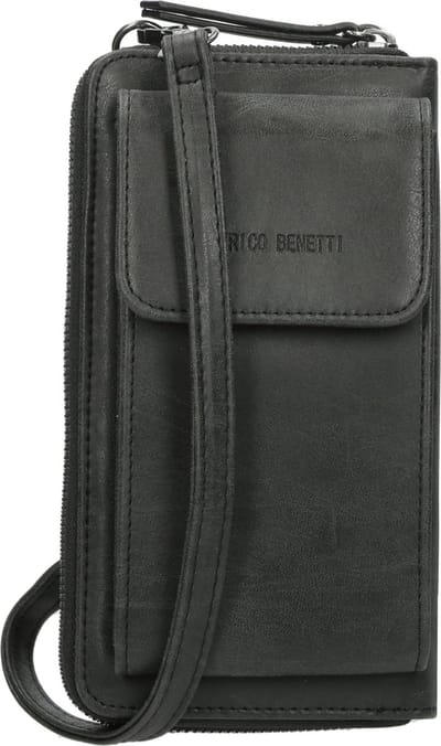 Enrico Benetti Telefoontasje Portemonnee tasje Dames Zwart